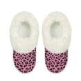 thumbnail image 2 of Psesaysky Womens Slippers Cheetah Print Pink Print Fuzzy Slippers for Women Indoor Fluffy Plush House Shoes for Ladies Bedroom Shoes, Size 5-6, 2 of 7