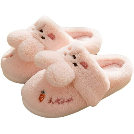 

PIKADINGNIS Women Memory Foam House Slippers Cozy Cute Bunny Animal Home Slipper Indoor Outdoor Shoes