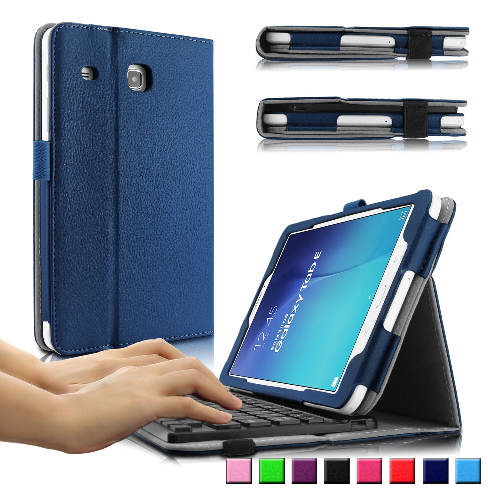 Infiland Folio PU Leather Case Cover with Detachable