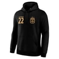 thumbnail image 4 of Icon Sports Argentina Lautaro Martínez Pullover Hoodie - Officially Licensed Adult Unisex Pullover Hoodie Black XL, 4 of 8
