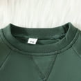 thumbnail image 5 of TOWED22 Toddler Baby Boy Girl Sweatshirt Tops Pants Set Long Sleeve Sweatsuit Fall Winter Outfits(Dark Green,6-12 M), 5 of 5
