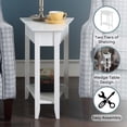 thumbnail image 3 of Convenience Concepts American Heritage Table d'Appoint à Coin, Fini Bois Blanc, 3 of 8