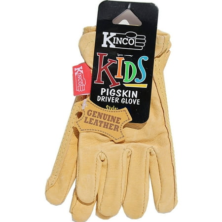 Kinco Insulated Work Gloves Men Kinco 94-C Grain Pigskin Leather Work or Gardening Gloves for Kids. Very Soft, Durable, Leather, No Break-in Period Required. Ages 3-6 ()