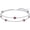 01-Garnet, variant on Heart Green Bracelet for Women 925 Sterling Silver May Birthstone Bracelets Emerald Women's Bracelets Birthday Summer Jewelry for Wife Mom