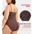 thumbnail image 3 of MANIFIQUE 2 Packs Plus Size Womens Seamless Shapewear Bodysuit 1X-4XL Tummy Control Butt Lifter Adjustable Straps Crotch Hook, 3 of 7
