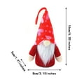 thumbnail image 3 of FAMTKT Christmas Gnomes Doll Christmas Decorations Christmas Tree Ornaments Merry Christmas Decoration Heart Couple Lights Rudolph Dwarf Faceless Doll Gnome Ornaments Red Ornaments, 3 of 3