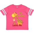 thumbnail image 3 of Inktastic My Grandma Loves Me Giraffe Boys or Girls Toddler T-Shirt, 3 of 5