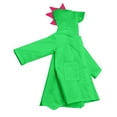 thumbnail image 5 of Cethrio Girls Boys Rain Jackets, Hooded Lightweight Zip up Waterproof Kids Raincoats Army Green Size 6-7 T, 5 of 5