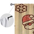 thumbnail image 3 of Goory 2PCS Rideaux de Luxe Décor de la Maison Longs Rideaux de Noël Rod Poche Fenêtre Rideaux Traitements Chambre Style-C W: 33 "x H: 83", 3 of 6