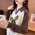 thumbnail image 5 of POLO collar cartoon long sleeve top, 5 of 10