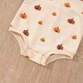 thumbnail image 5 of Infant Baby Boy Girl Halloween Outfit Pumpkin Costume Hoodie Sweatshirt Romper Long Sleeve Hooded Bodysuit Cute Fall Clothes, 5 of 7