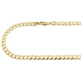 thumbnail image 3 of 10k Yellow Gold Solid Plain Curb Cuban Chain 5.5 MM Necklace 20", 3 of 5