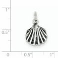 thumbnail image 2 of Beautiful Sterling Silver Antiqued Seashell Charm, 2 of 2
