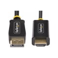 thumbnail image 2 of StarTech.com 9.8ft (3m) DisplayPort to HDMI Adapter Cable, 4K 60Hz with HDR, DP to HDMI 2.0b, Active Video Converter, DisplayPort Desktop to HDMI Monitor, M/M - DisplayPort to HDMI Cord (10F-DP-HDMI-4K60-HDR) - Adapter cable - DisplayPort male to HDMI male - 10 ft - black - 4K60Hz support, HDR support, 2 of 6