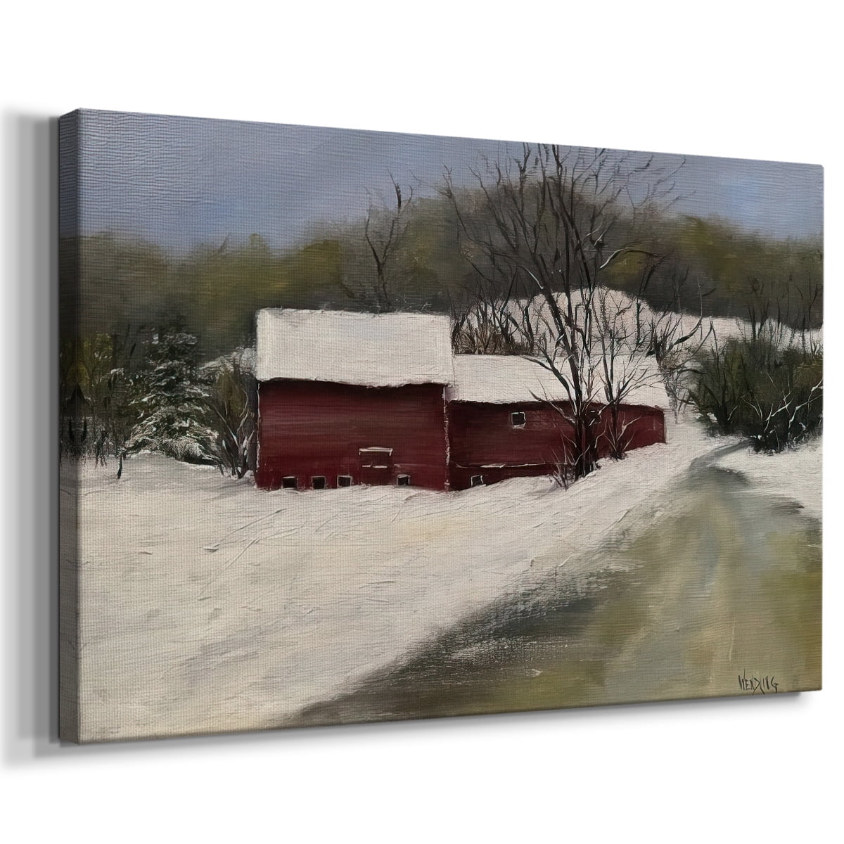 Winter Homestead II- Gallery Wrapped Canvas