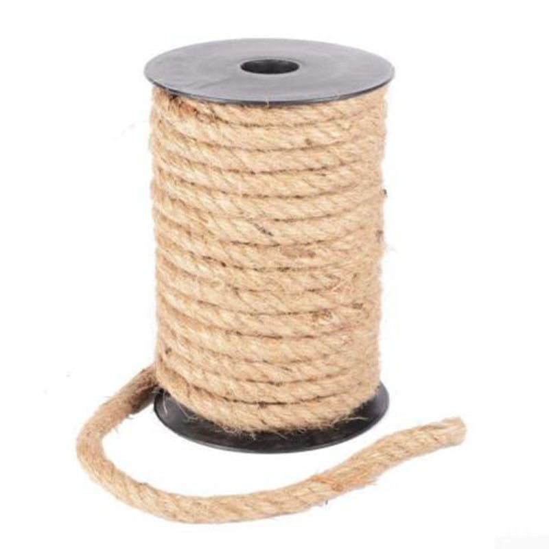 10 Meters Natural Brown Jute Rope Twine String Cords Shank Crafts 4 6 8  10mm^