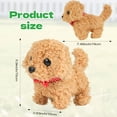 thumbnail image 5 of CYFW 2026 New Upgrade Hopping Dog Interactive Electronic Plush Puppy Toy - Plush Puppy Dog Walking, Barking & Tail Wagging (Brown), 5 of 7