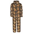 thumbnail image 5 of Taqqpue Women's Onesie Hooded Pajamas Fluffy Zipper Long Sleeve Fleece Jumpsuit Sleepwear, 5 of 9