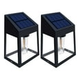thumbnail image 2 of COFEST Home Kitchen Lighting Ceiling Solar Light UP And Down Illuminate Outdoor Sunlight Lamp IP65 Waterproof Modern Decor For Home Garden Porch（2PCS） Solar Wall Light Black, 2 of 9