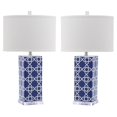thumbnail image 2 of Safavieh Quatrefoil Table Lamp - Set Of 2-Color:Purple/White,Finish:Clear,Quantity:Set of 2, 2 of 4