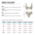 thumbnail image 4 of Kdxio Mushroom Garnish Print Women's 2 Piece High Waisted Wrap Spaghetti Strap Summer Swimsuit Bikini Set-Medium, 4 of 7