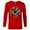 New Red, variant on Marvel Avengers 60th Anniversary Classic Comic Hero Shield- Long Sleeve T-Shirt for Men - Customized-White