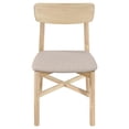 thumbnail image 2 of Rida Dining Side Chair Set of 2- Gray Fabric- White Washed Hardwood, 2 of 6