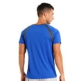 thumbnail image 3 of Rswnyirn Men's UPF 50+ Short-Sleeve Swim Shirt UV Sun Protection Rash Guard Shirt Blue XXL, 3 of 7