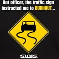 thumbnail image 3 of CafePress - Burnout Traffic Sign 2 Dark T Shirt - Men's Classic Graphic Cotton T-Shirt, 3 of 4