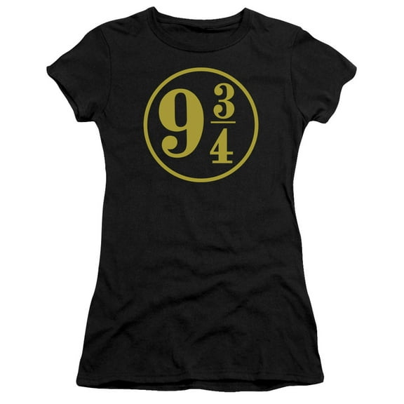 Harry Potter 9 3 4 S/S Junior Women's T-Shirt Sheer Black