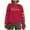 Christmas Sweatshirts Womens-Z228 Red, variant on Mifsaly Ugly Christmas Sweatshirt for Women 2025 Merry Xmas Print Fleece Pullover Tops Holiday Crewneck Long Sleeve Shirts Oversized Family Party T-Shirts Festival Funny Gifts