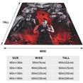 thumbnail image 5 of Couverture Légère Rhea Wrestler Ripley pour Climatiseur, Couverture King Size pour Toutes les Saisons, Couvertures Douces pour Voiture et Course 40"x30 Pouces, 5 of 5