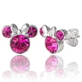 thumbnail image 1 of Pendientes de tuerca de Disney con piedra natal de Minnie Mouse en octubre para mujer, 1 of 7