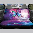 thumbnail image 3 of Uourmeti Galaxy Butterfly, Non-Slip Replacement Rear Bench Seat Protectors Set of 2 Waterproof All Weather Car Back Seat Cover for Auto Car Interior, 3 of 4