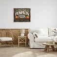 thumbnail image 2 of Farm Fresh Pumpkin Patch Sign Holiday Graphic Art Luster Gray Framed Art Print Wall Art, 2 of 6