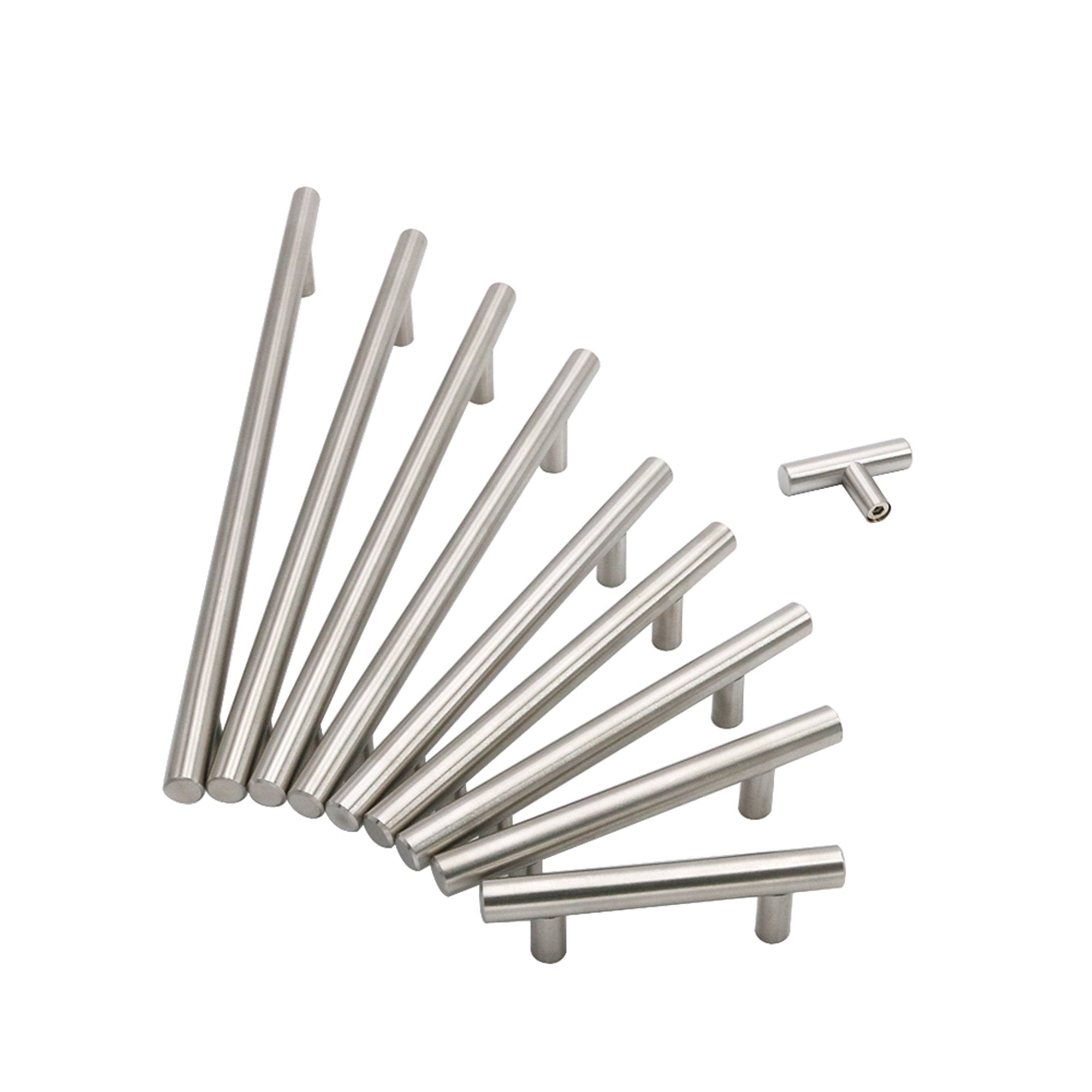Fitviso 10 Pack 3.25 inch Center to Center Brushed Nickel Cabinet Handles