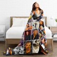 thumbnail image 4 of Blanket Shemar Actor Moore Throw Flannel Blankets Warm Soft Cozy Fuzzy Blanket for Bed Sofa Couch Camping Travel Gift Blankets for All Seasons 60"x50", 4 of 6