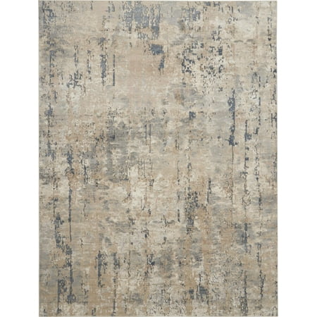 Nourison Quarry 10  x 14  Area Rug With Beige And Grey Finish 099446030153