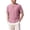 Pink, variant on Mens Short Sleeve Henley Shirts Vintage Bohemia Embroidery Blouses Lightweight Breathable Summer Casual Outdoor Travel Tops