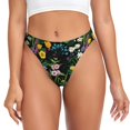 thumbnail image 1 of Balery Chamomile Tangas de Algodón para Mujer con Estampado – Ropa Interior Sexy, Transpirable, G-string-XX-Large, 1 of 6