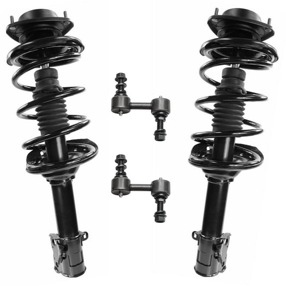 Detroit Axle - 2.5L Front Struts Sway Bars for 2010 2011 2012 Subaru Outback [Manual Transmission] 2 Struts with Coil Spring Assembly 2 Sway Bar End Links Replacement Suspension Kit