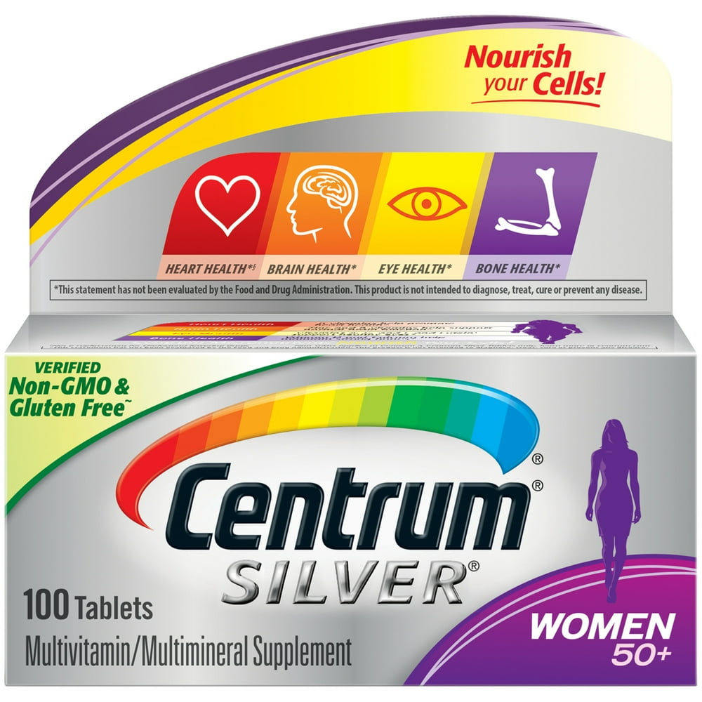 Centrum Silver Multivitamins for Women Over 50, Multimineral Supplement
