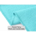 thumbnail image 6 of Serdomi Stylish Turquoise California Crop Sweatshirts for Little Girls -Soft Long Sleeve Pullover Shirt Size Size 6, 6 of 7