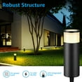 thumbnail image 2 of 12 Pack LED Bollard Pathway Lights, Low Voltage Landscape Lighting, Garden Lights for Yard, Patio, Lawn, 3000K Warm White, 2 of 7
