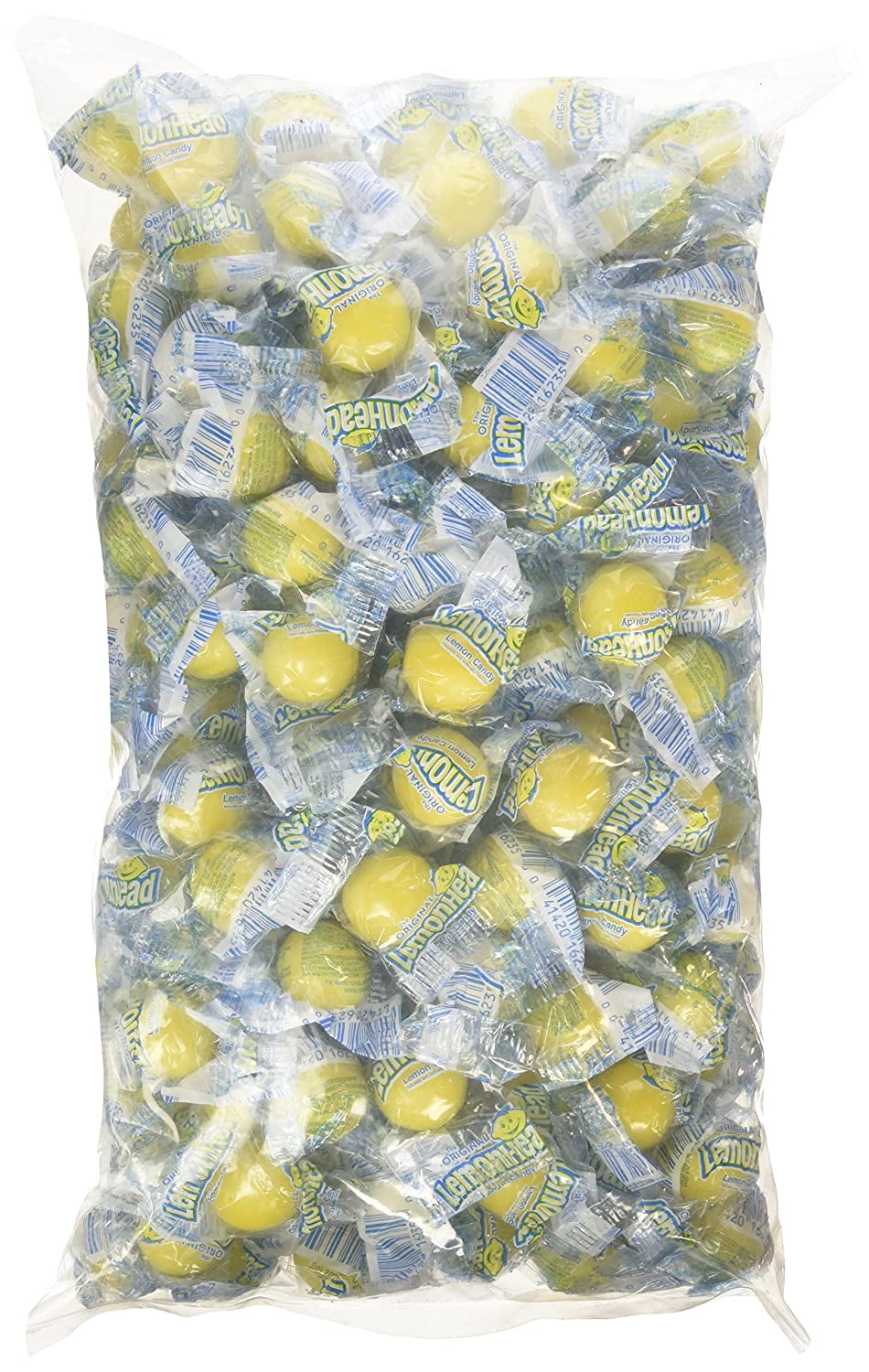 Lemonhead Original Lemon Hard Candy, Individually Wrapped Bulk Bag, 3 Pound