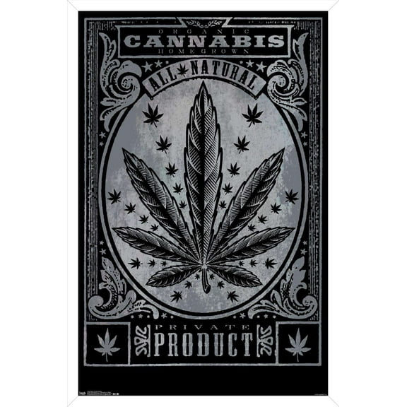 Weed - Private Product Wall Poster, 14.725" x 22.375", Framed