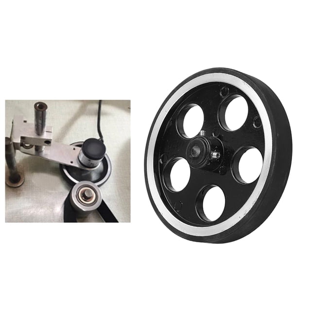 Encoder Meter Measuring Roller Rubber Wheel, Aluminium and Silicone Length Counter Wheel 6Mm Hole Diameter Encoder Accessory with Hex Wrench for Measuring Speed and Position