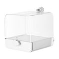 thumbnail image 3 of Caja de baños de pájaros Accesorios de jaula de bañera de baño enjaulados con loros de cajón inferior, 3 of 8