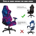 thumbnail image 4 of KUIFORTI Wolf Cool Gaming Chair Covers Easy to Install Gaming Chair Seat Cover with 2Pcs Armrest Slipcover Anti Scratch Pet Resistant Guard for Home, Office Decorations, 4 of 7