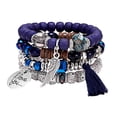 thumbnail image 4 of lionlar Bohemian Stackable Bead Bracelet Adjustable Bracelet Stretch Bracelet for Dating C, 4 of 9